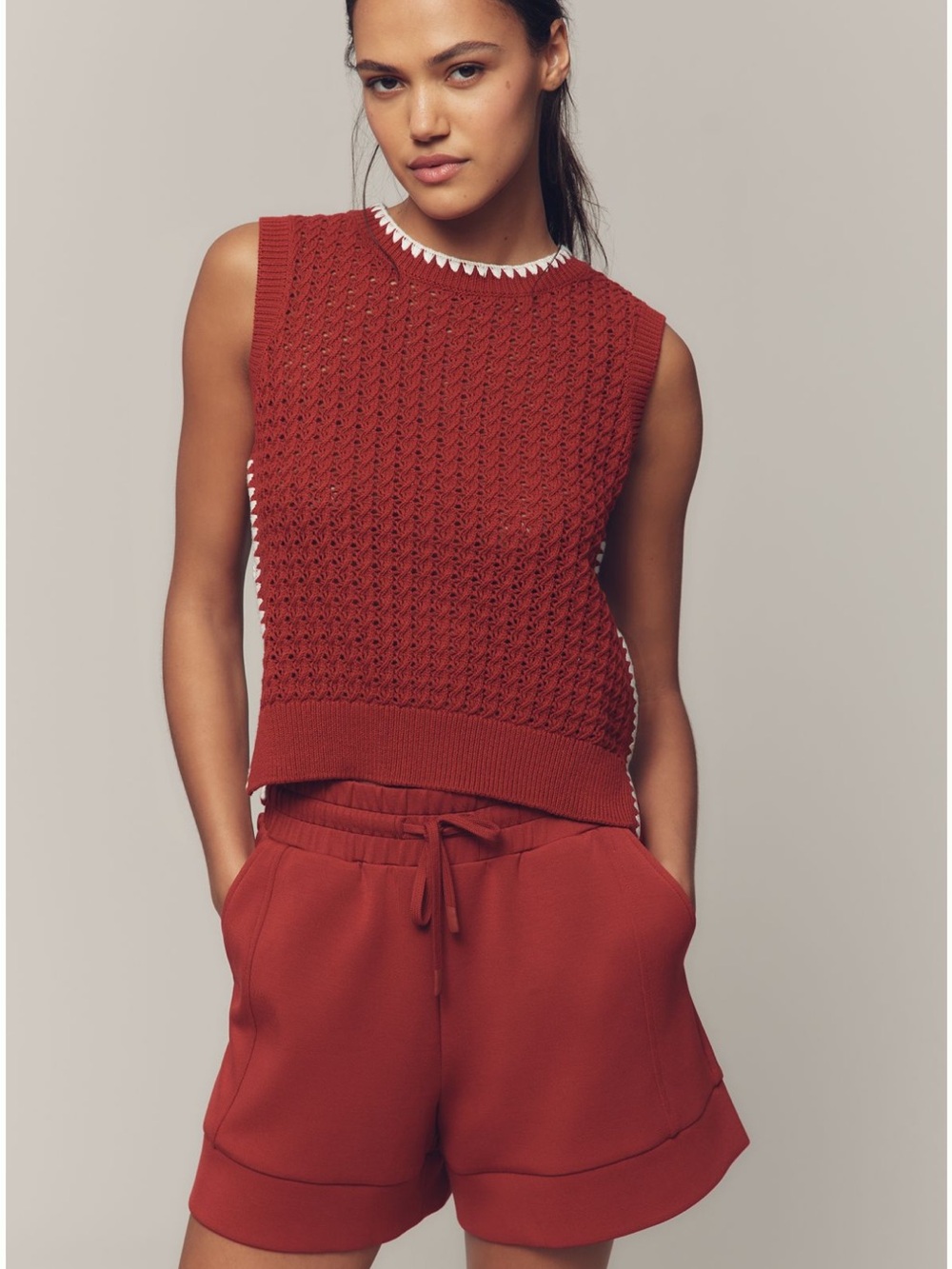 Anthropologie Varley Delaney sweater vest top